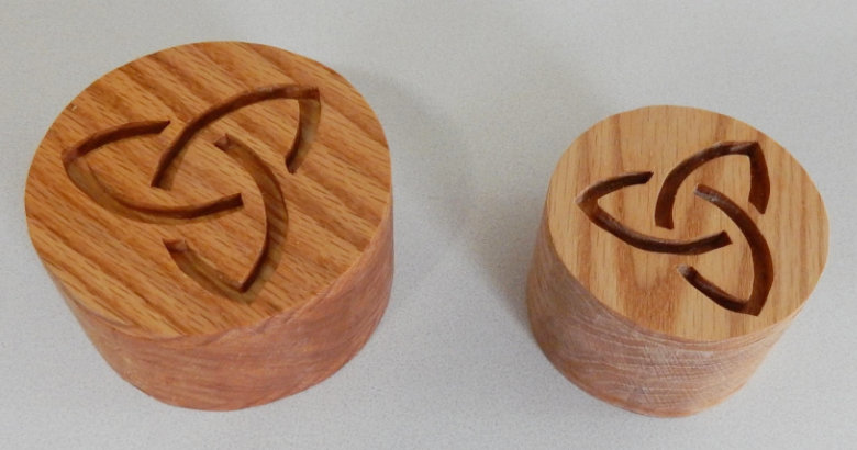 Celtic Knot Round Boxes - 3" and 2": Robert Bakshis