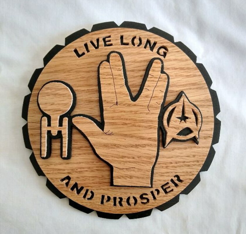 Bob Bakshis: Live Long & Prosper Plaque