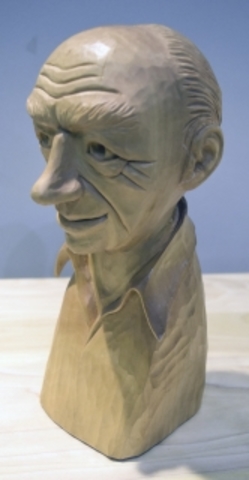 Dave Reilly: Carved Bust of Linus Pawling