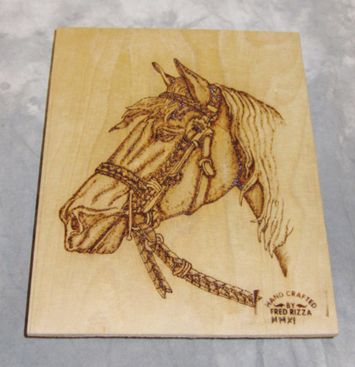 Fred Rizza: Wood Burning Picture