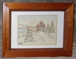 Dave Reilly - Carved Frame &  Christmas Picture