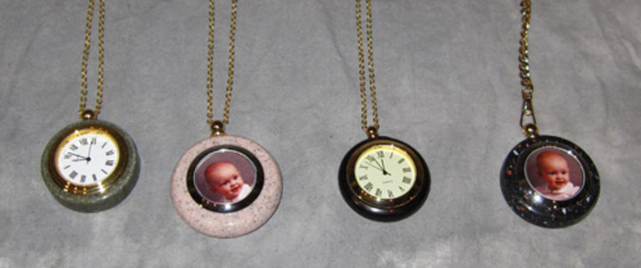 Rich Rossio: Corian Pocket Watch and Necklace