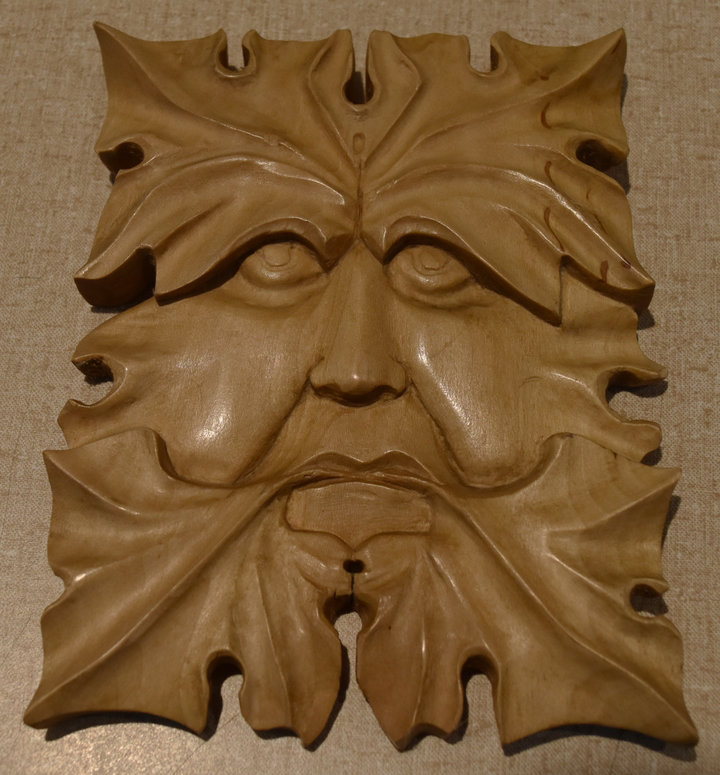 Whit Anderson: Green Man Carving