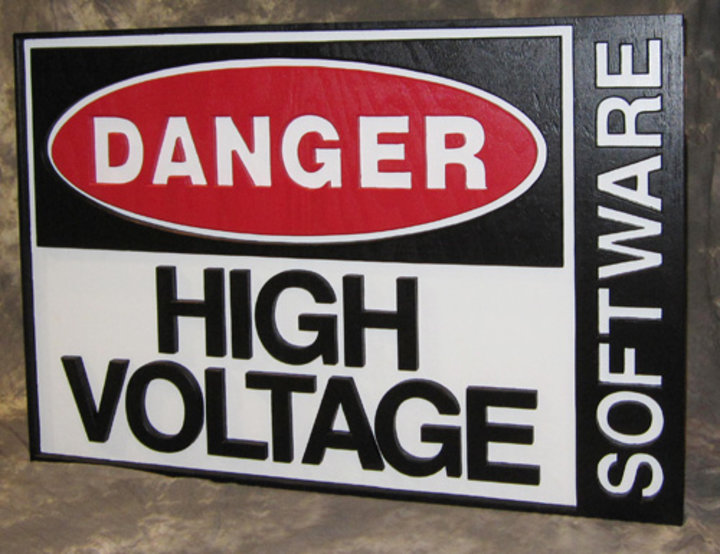 Scott Williamson: Danger High Voltage Sign