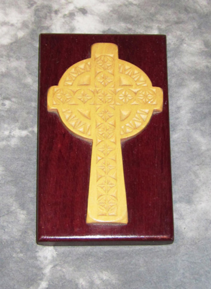 Milford Lau: Chip Carved Celtic Cross