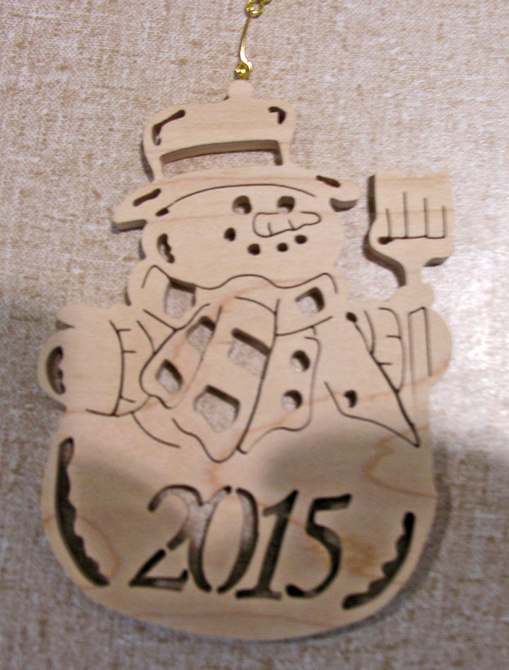 Roy Galbreath: Scroll Saw Snowman Picture