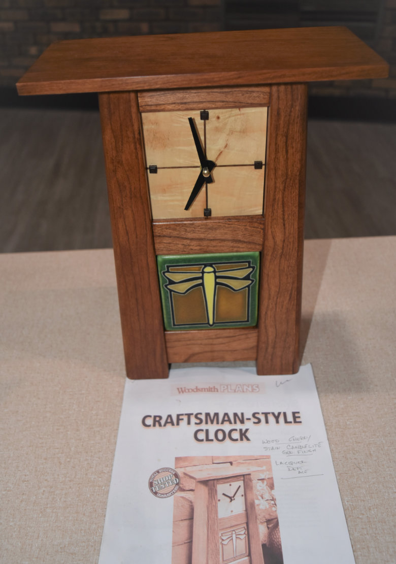 Clock with Tile Insert: Rick Ogren